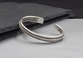 Silver Coil Cuff Bangle